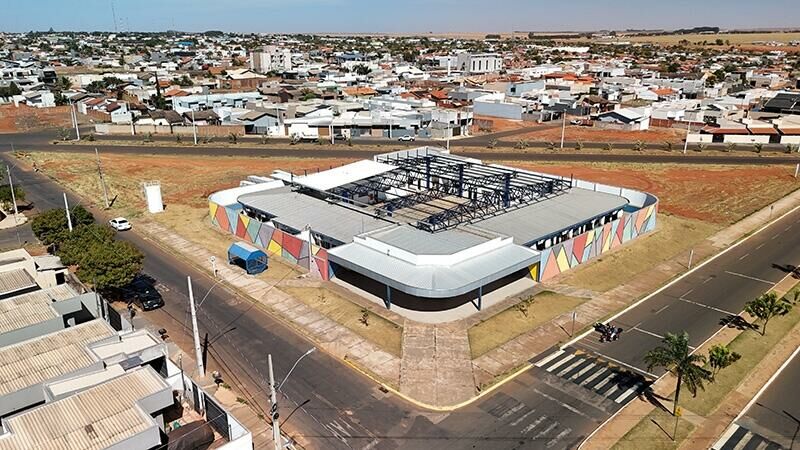 Imagem de compartilhamento para o artigo Prefeito Walter Schlatter acompanha reforma do CEI Érica Schweter em Chapadão do Sul da MS Todo dia